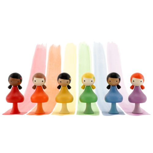CLICQUES dolls szivárványszínű babák