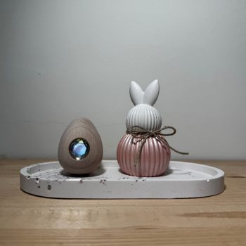 illaolla - Fa tojás kristállyal - világoskék