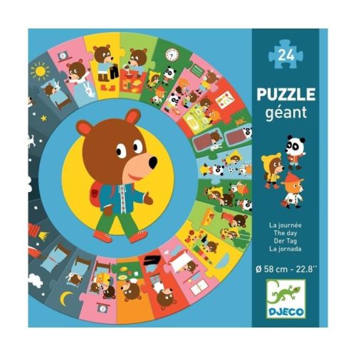 Djeco óriás sorozat puzzle, mackó napja 